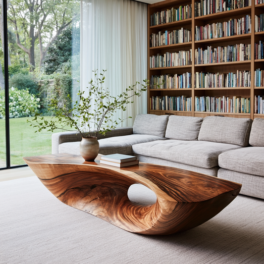 Handmade Artisanal Solid Wood Coffee Table