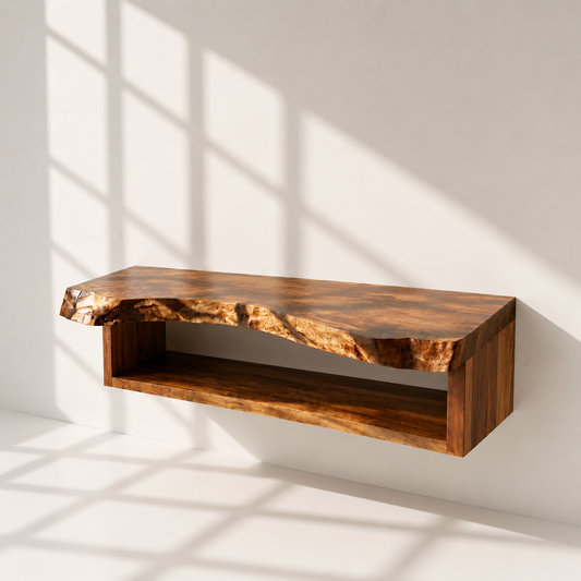 Rustic Solid Wood Bathroom Vanity Cabinet