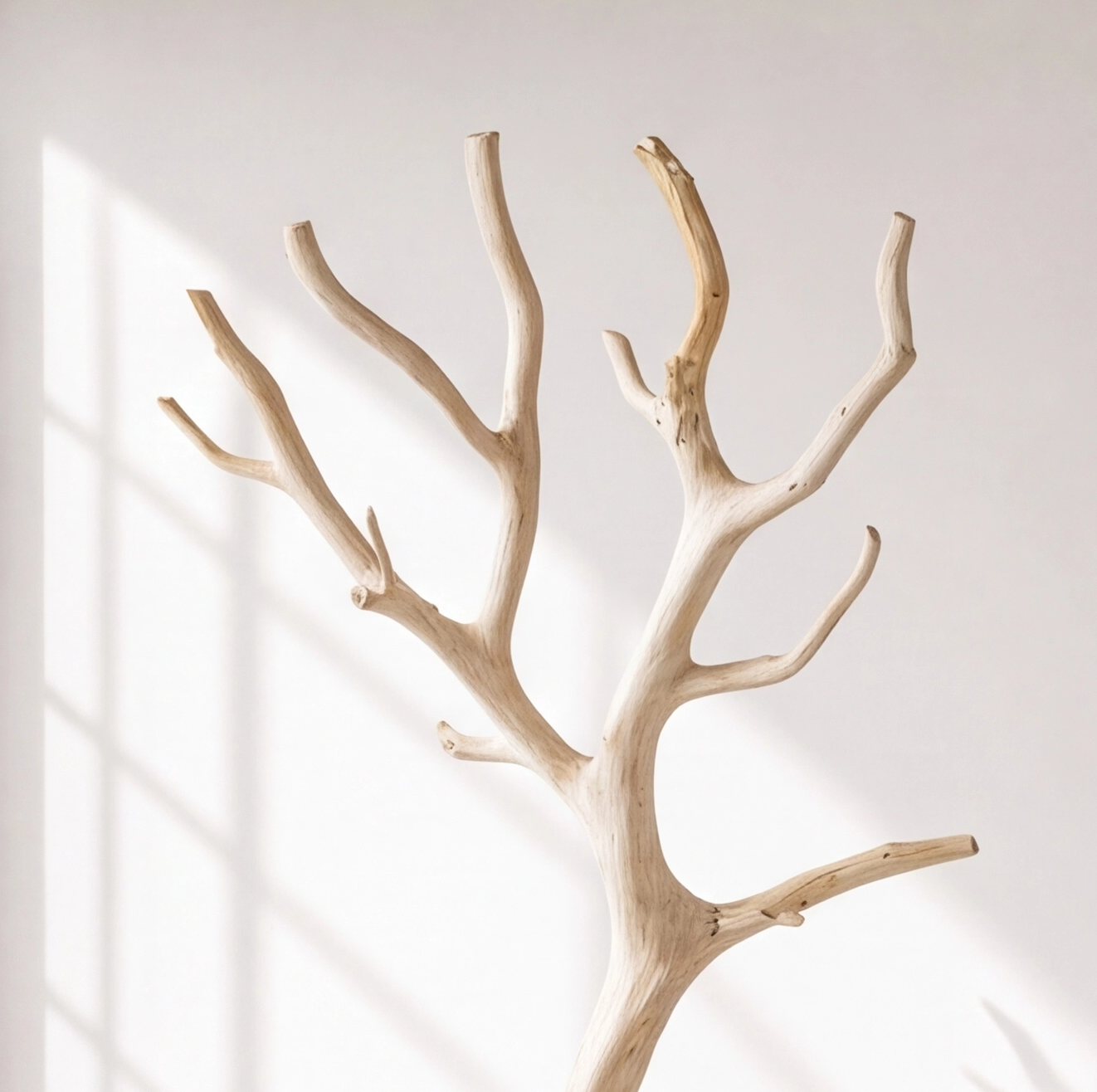 Rustic Wood Tree Coat Rack Stand