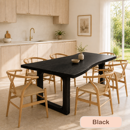Modern Walnut Live Edge Wood Desk