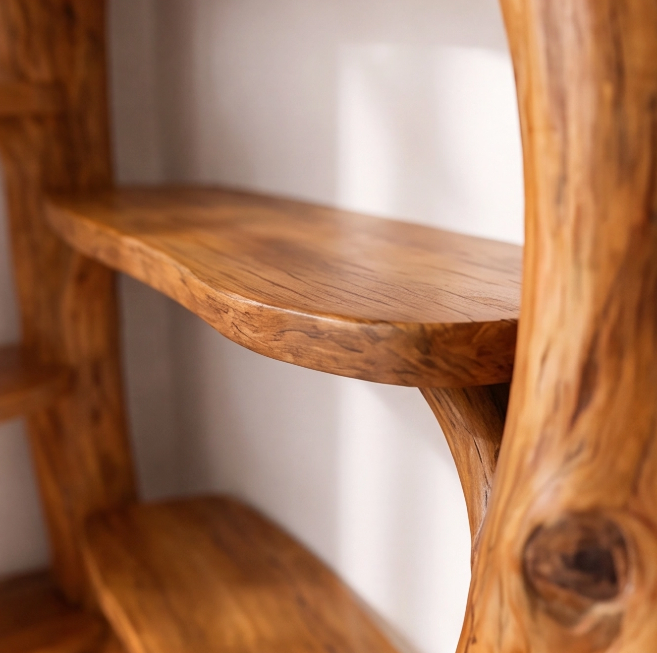 Solid Wood Corner Tree Bookshelf