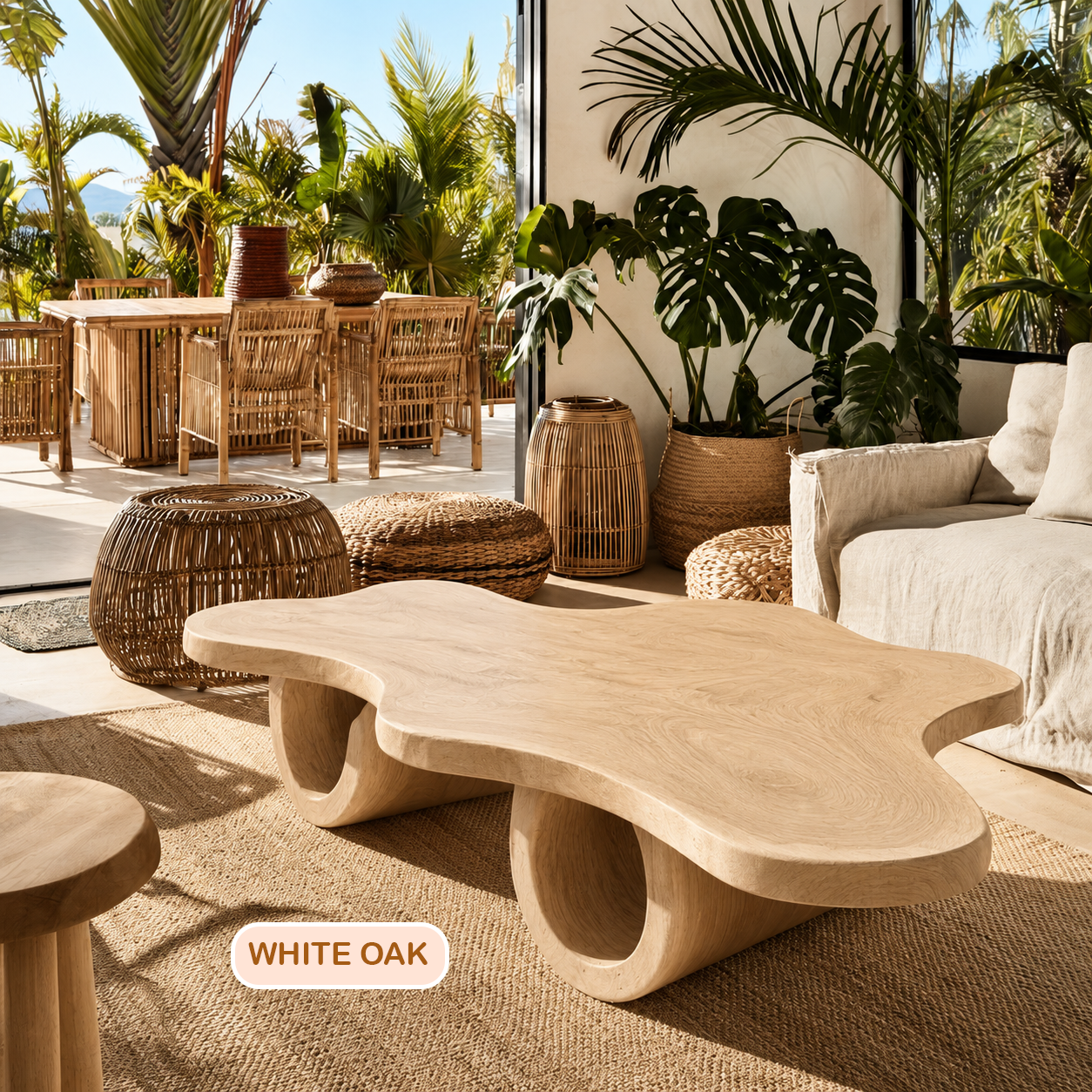 Rustic Modern Live Edge Coffee Table