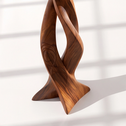 Sculptural Solid Wood Tree Coat Rack