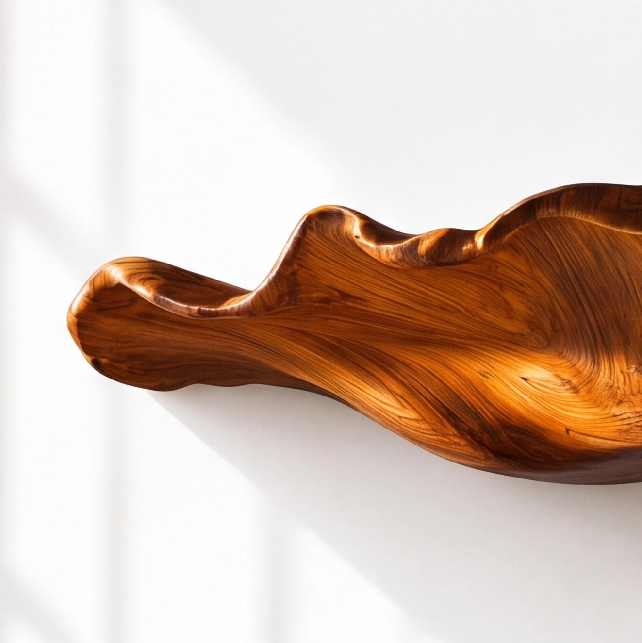 Rustic Solid Wood Mushroom Floating Shelves