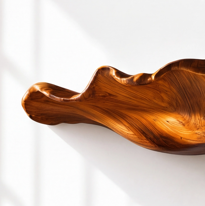 Rustic Solid Wood Mushroom Floating Shelves