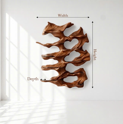 Organic Modern Wall Mounted Wine Rack