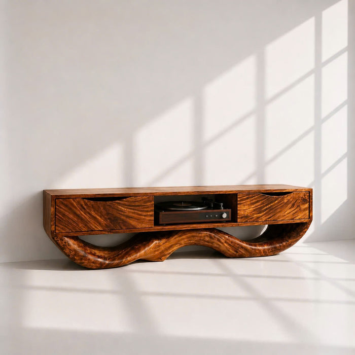 Organic Wood Modern TV Stand