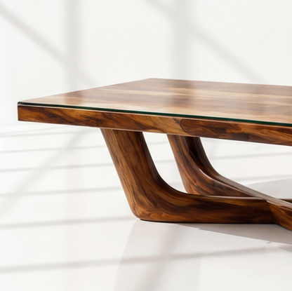 Handmade Modern Live Edge Coffee Table