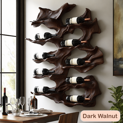 Organic Modern Wall Mounted Wine Rack