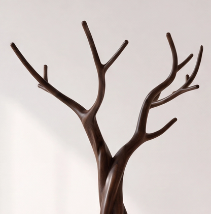 Modern Solid Wood Tree Coat Rack
