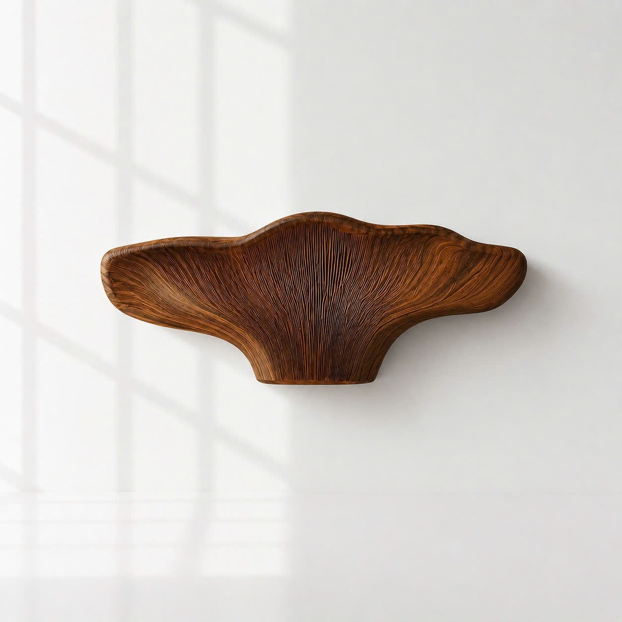 Organic Solid Wood Fungi Floating Shelves