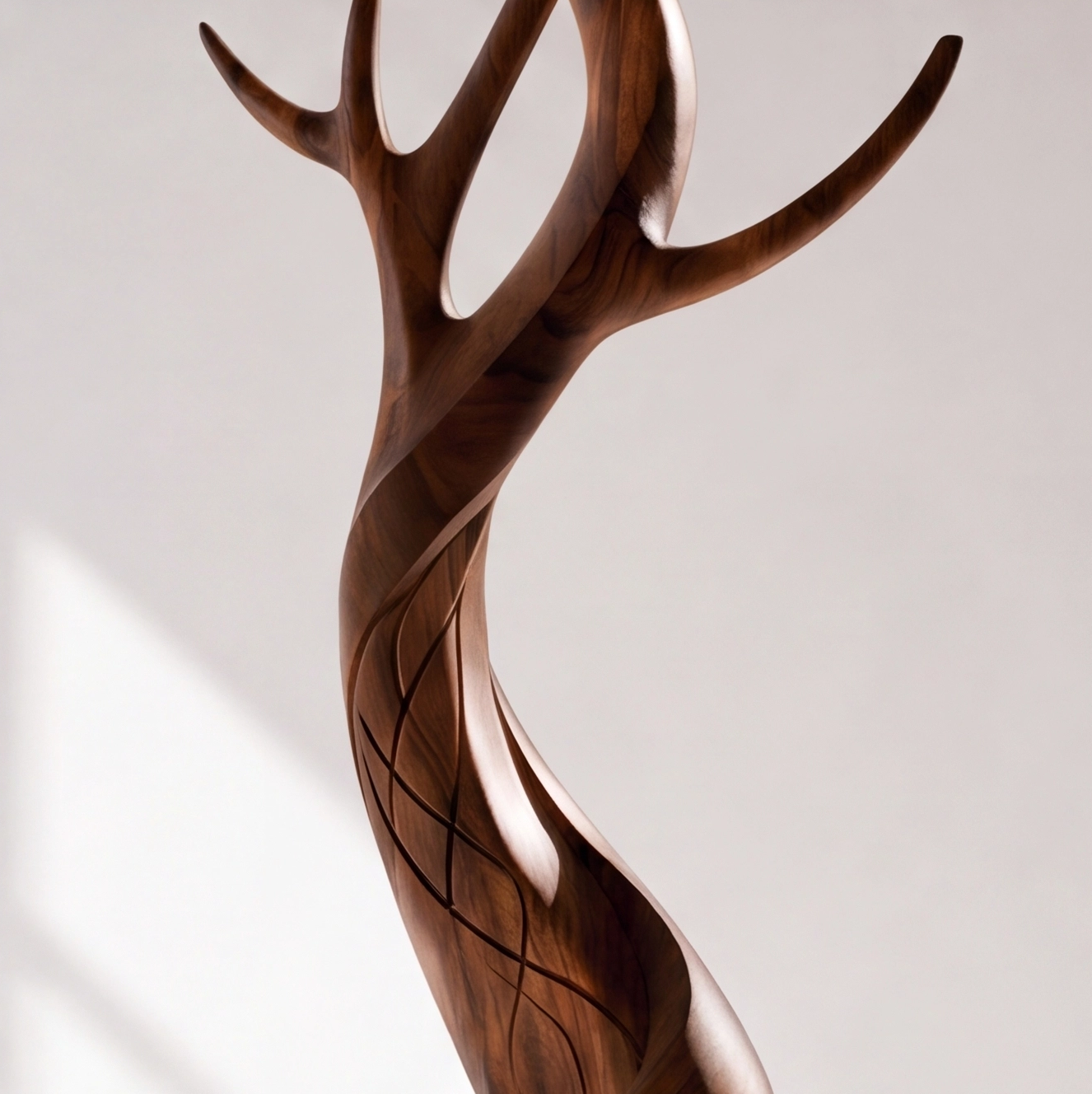 Modern Freestanding Wood Hall Tree