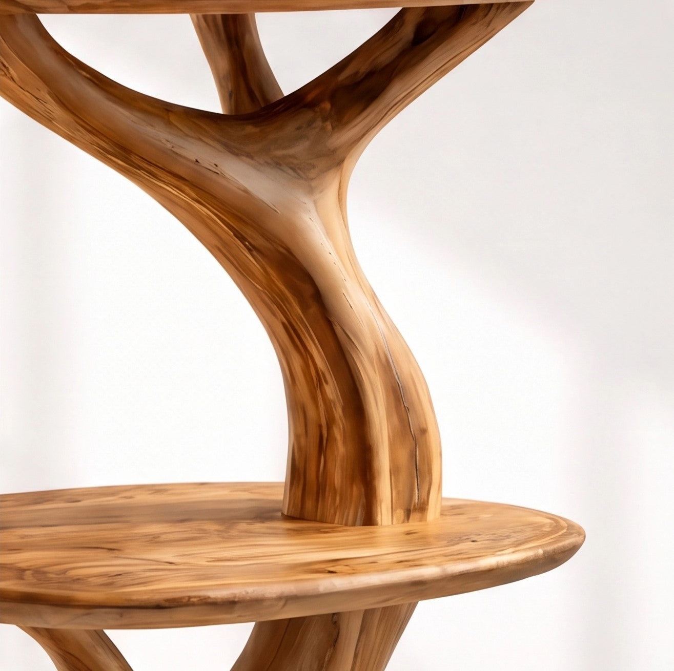 Wooden Tree Record Player Stand
