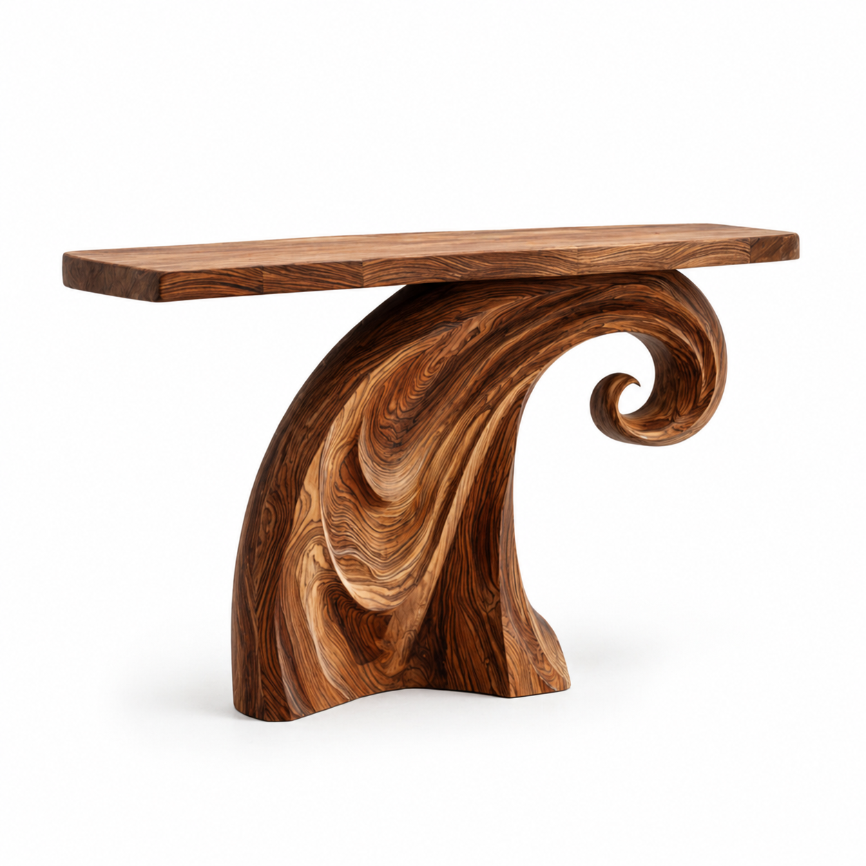 Organic Modern Sculptural Console Table