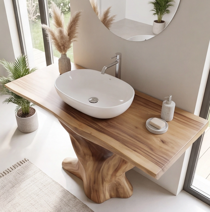 Solid Wood Bathroom Vanity Console