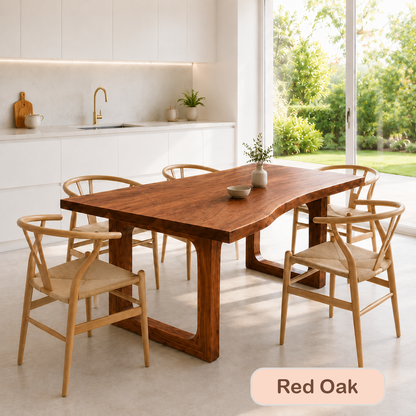 Modern Walnut Live Edge Wood Desk