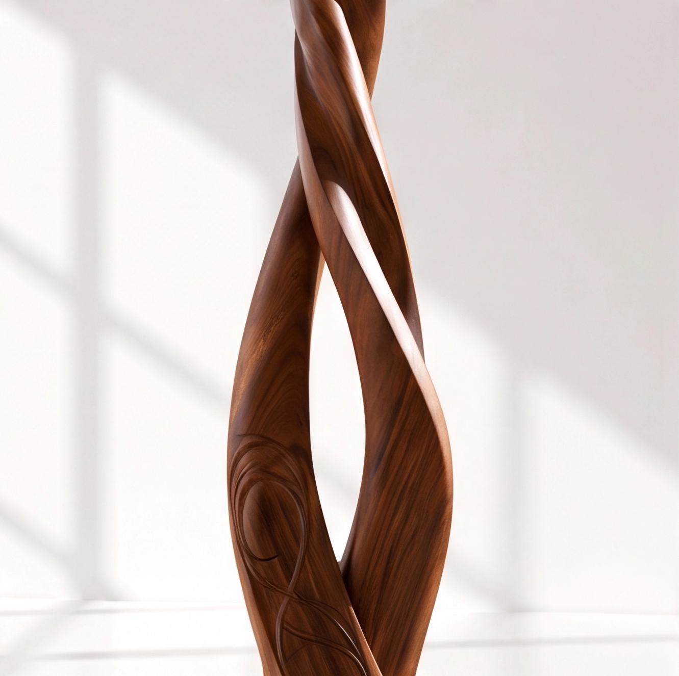 Sculptural Solid Wood Tree Coat Rack