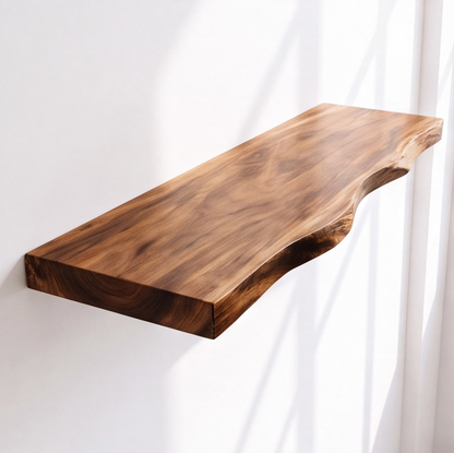 Rustic Modern Floating Wood Bathroom Vanity