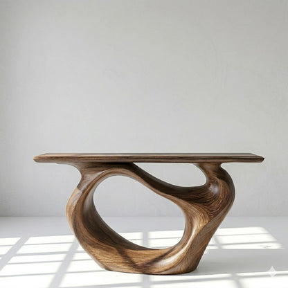 Organic Modern Solid Wood Console Table