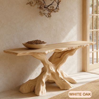 Rustic Live Edge Console Table