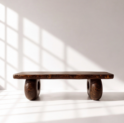 Handmade Solid Wood Rustic Coffee Table