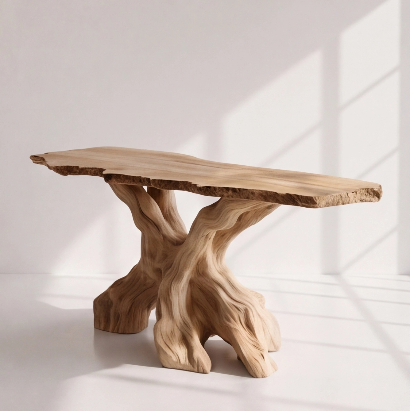 Rustic Live Edge Console Table