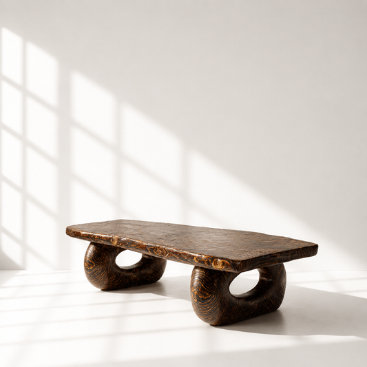 Handmade Solid Wood Rustic Coffee Table