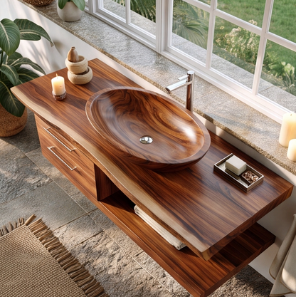 Modern Bathroom Vanity Solid Wood