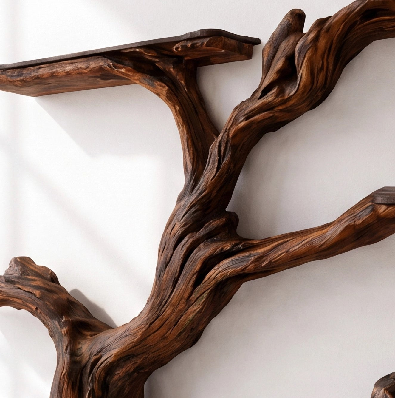 Wall Mounted Tree Wood Wine Rack