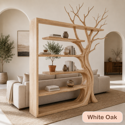 Solid Wood Open Bookcase Room Divider