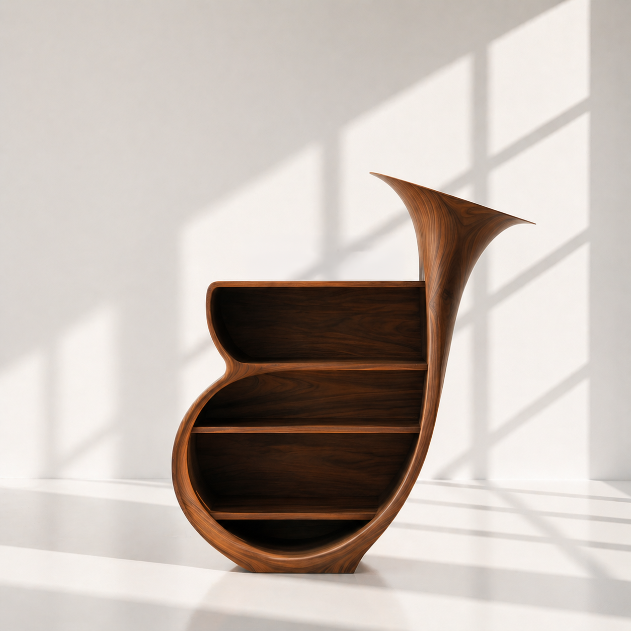 Organic Modern Record Player Stand