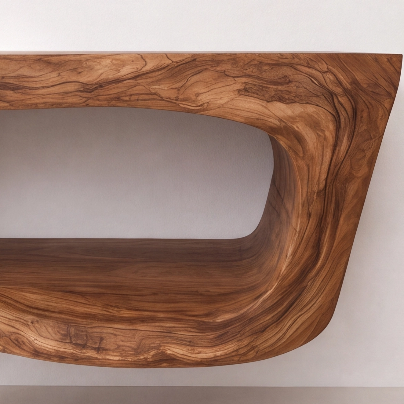 Wall Mounted Rustic Solid Wood Vanity