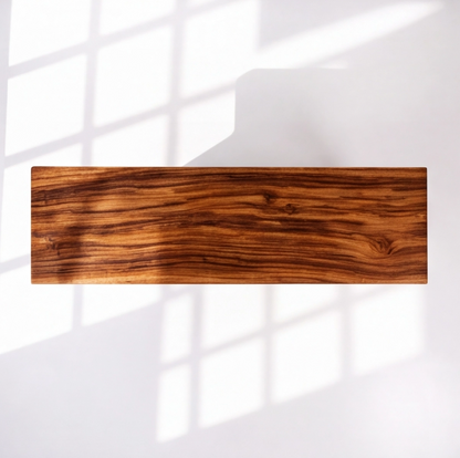 Modern Z-Shaped Wood Console Table