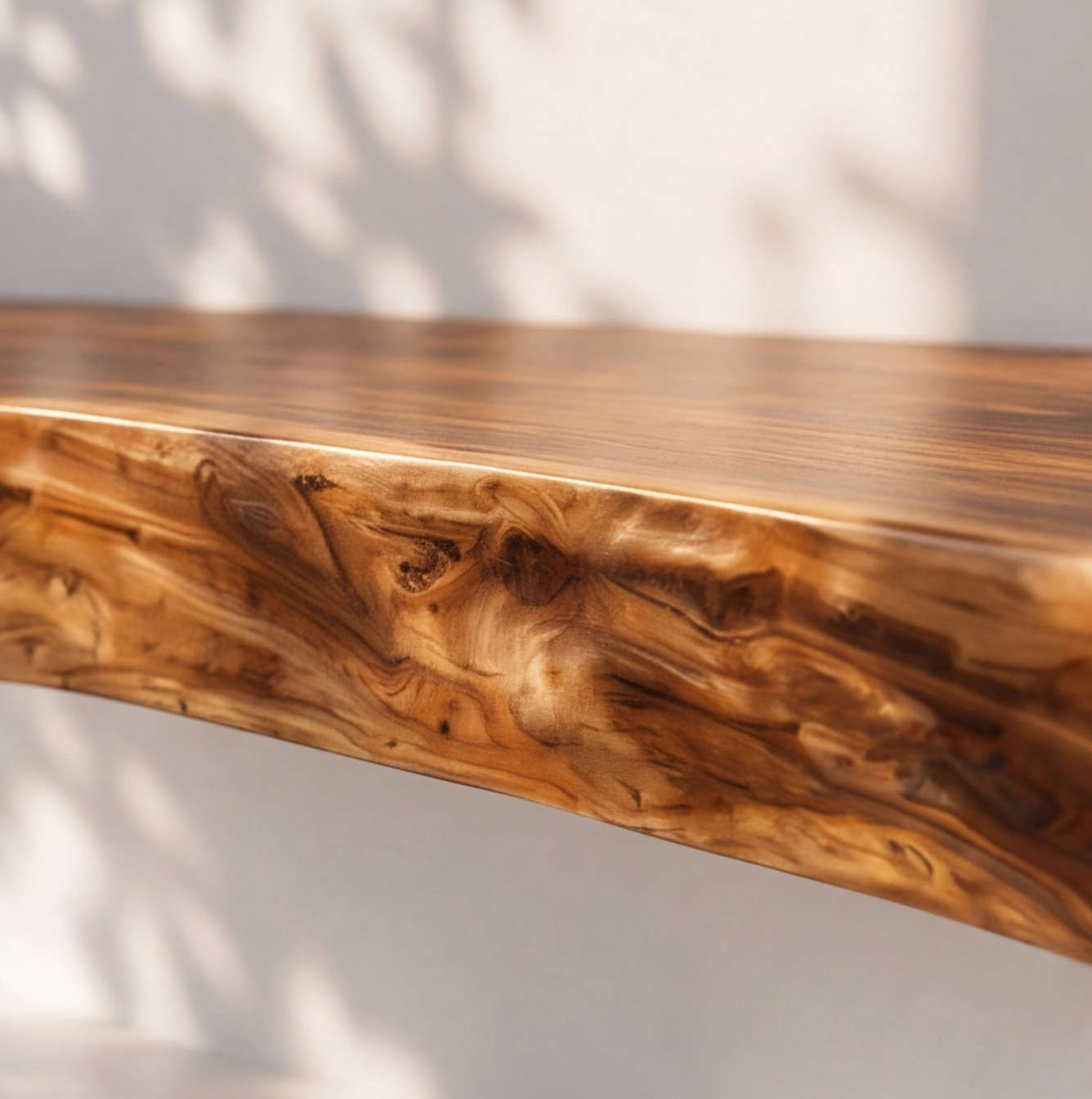 Live Edge Solid Wood Floating Bathroom Vanity