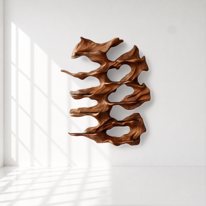 Organic Modern Wall Mounted Wine Rack