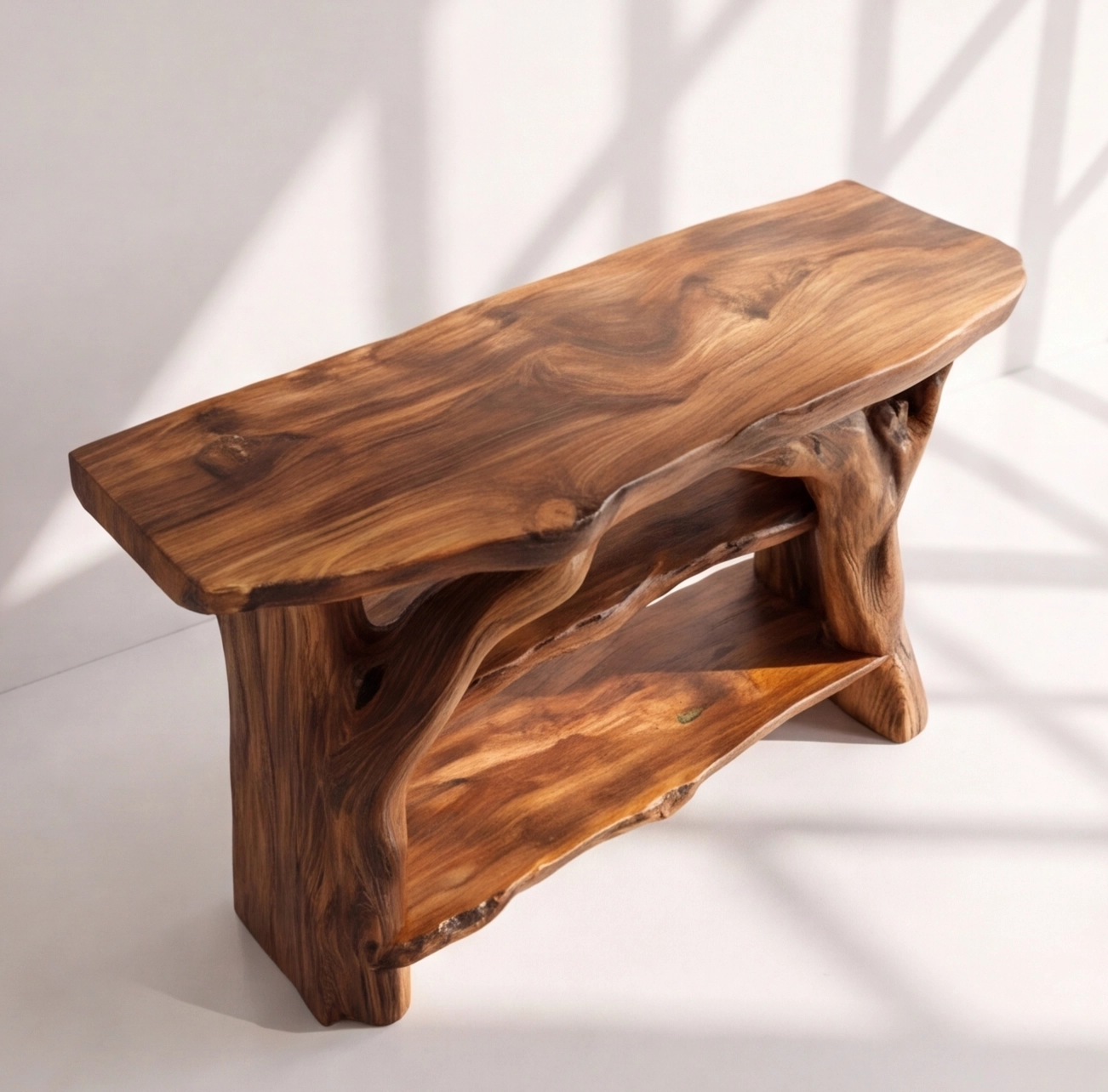 Rustic Solid Wood Bathroom Vanity Console