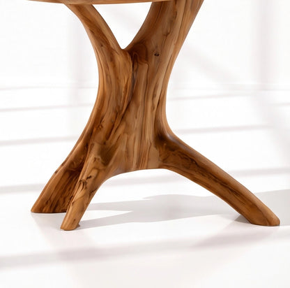 Wooden Tree Record Player Stand