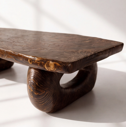 Handmade Solid Wood Rustic Coffee Table