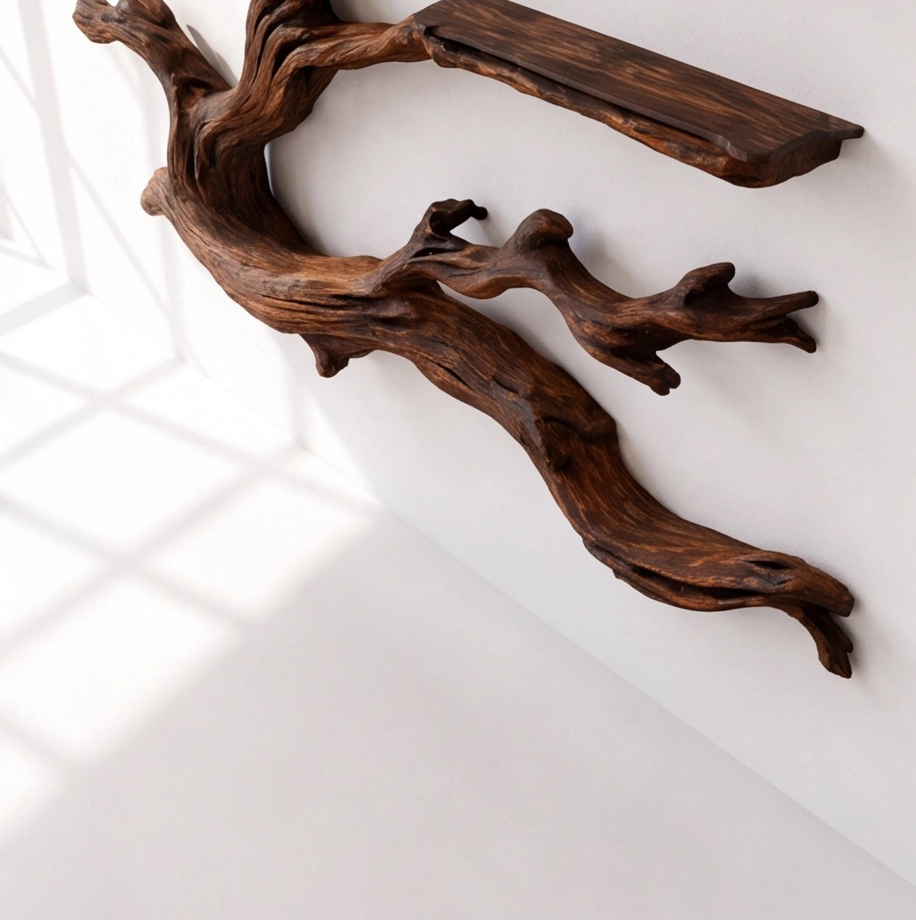 Wall Mounted Tree Wood Wine Rack