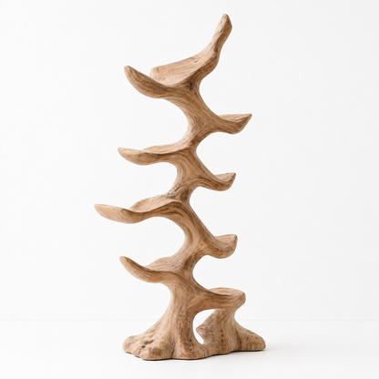 Freestanding Wooden Tree Wine Rack