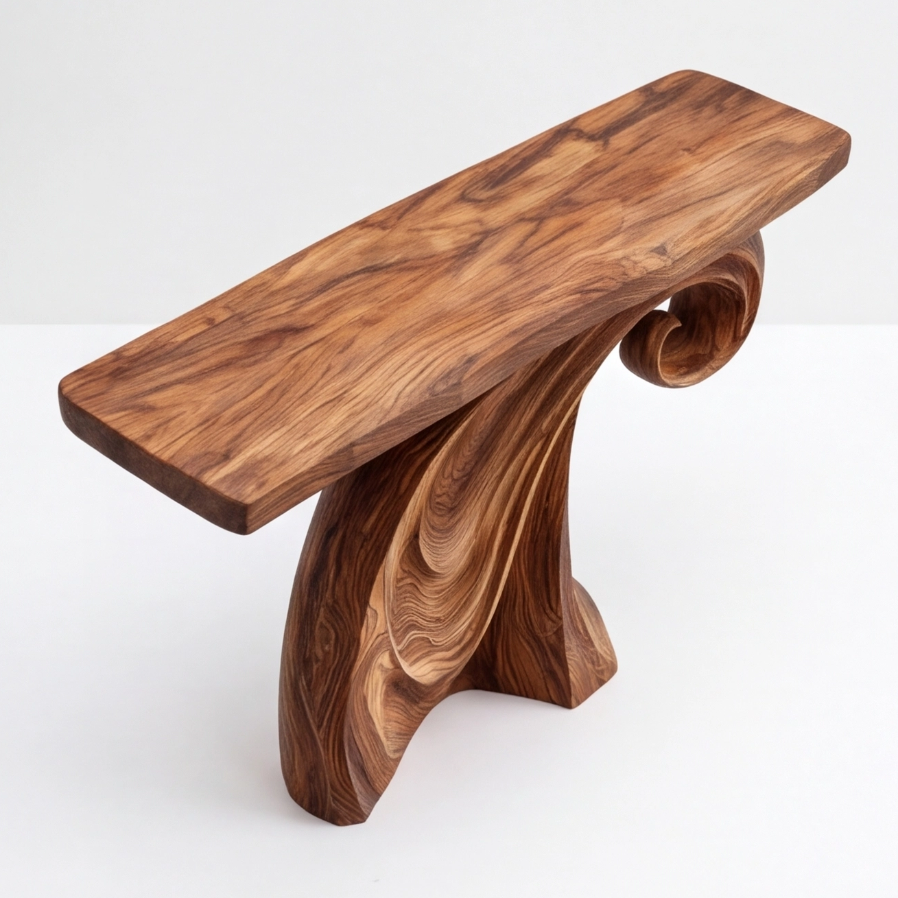 Organic Modern Sculptural Console Table