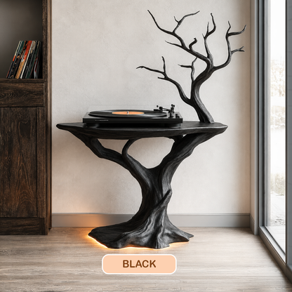 Organic Modern Sculptural Record Player Stand