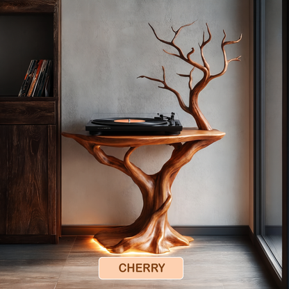 Organic Modern Sculptural Record Player Stand