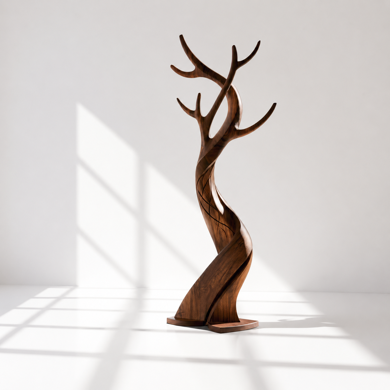 Modern Freestanding Wood Hall Tree