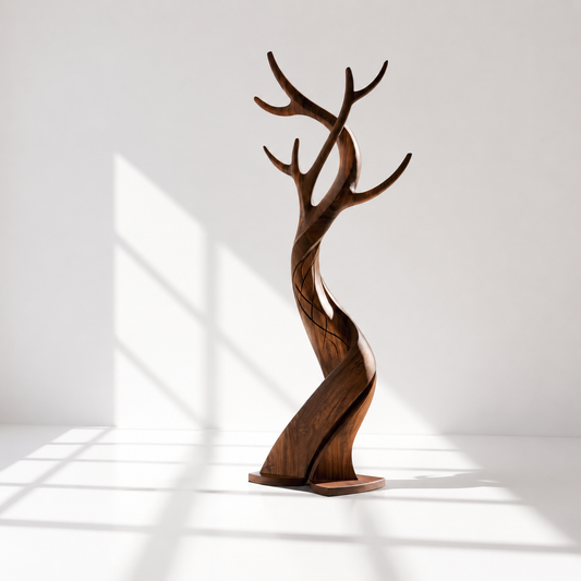 Modern Freestanding Wood Hall Tree