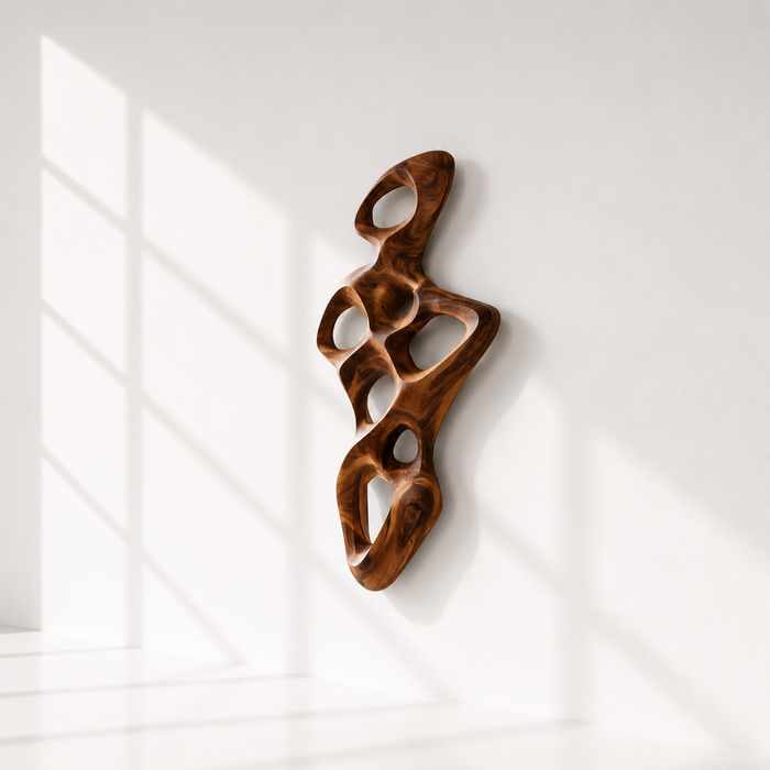 Handmade Contemporary Wood Wall Statement Art