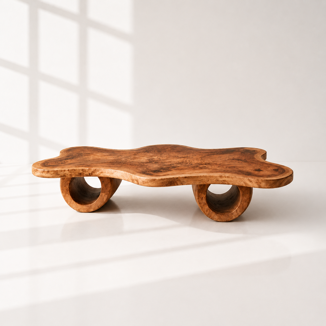 Rustic Modern Live Edge Coffee Table