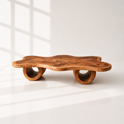 Rustic Modern Live Edge Coffee Table