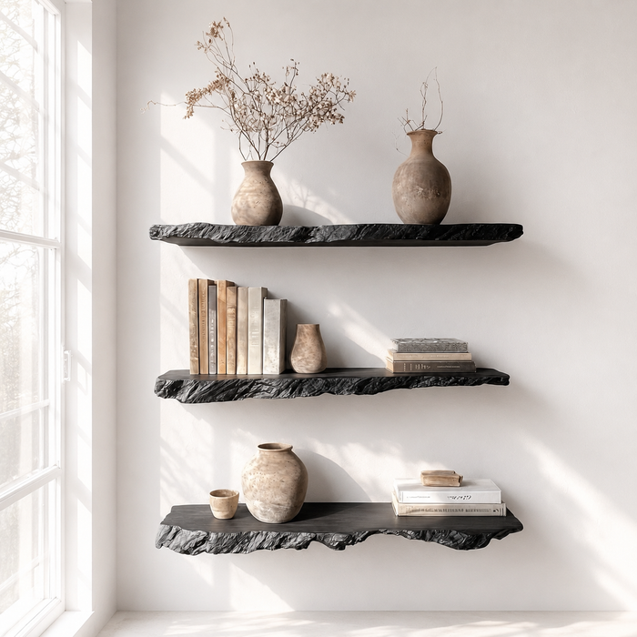 Rustic Solid Wood Floating Shelf