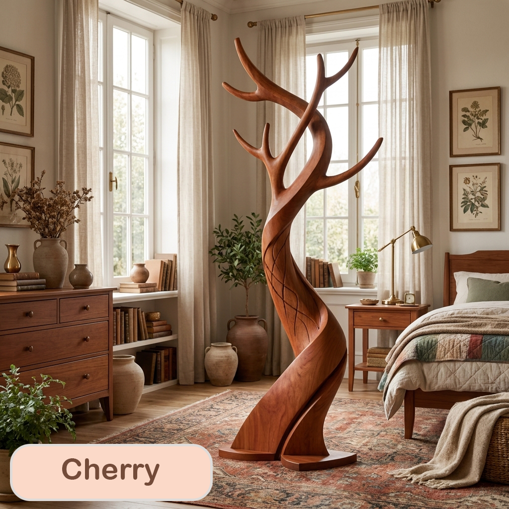 Modern Freestanding Wood Hall Tree